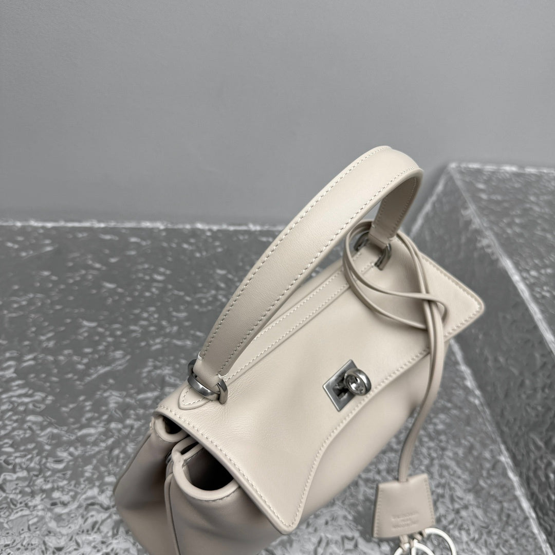 Balenciaga Rodeo Light Beige White Leather Bag