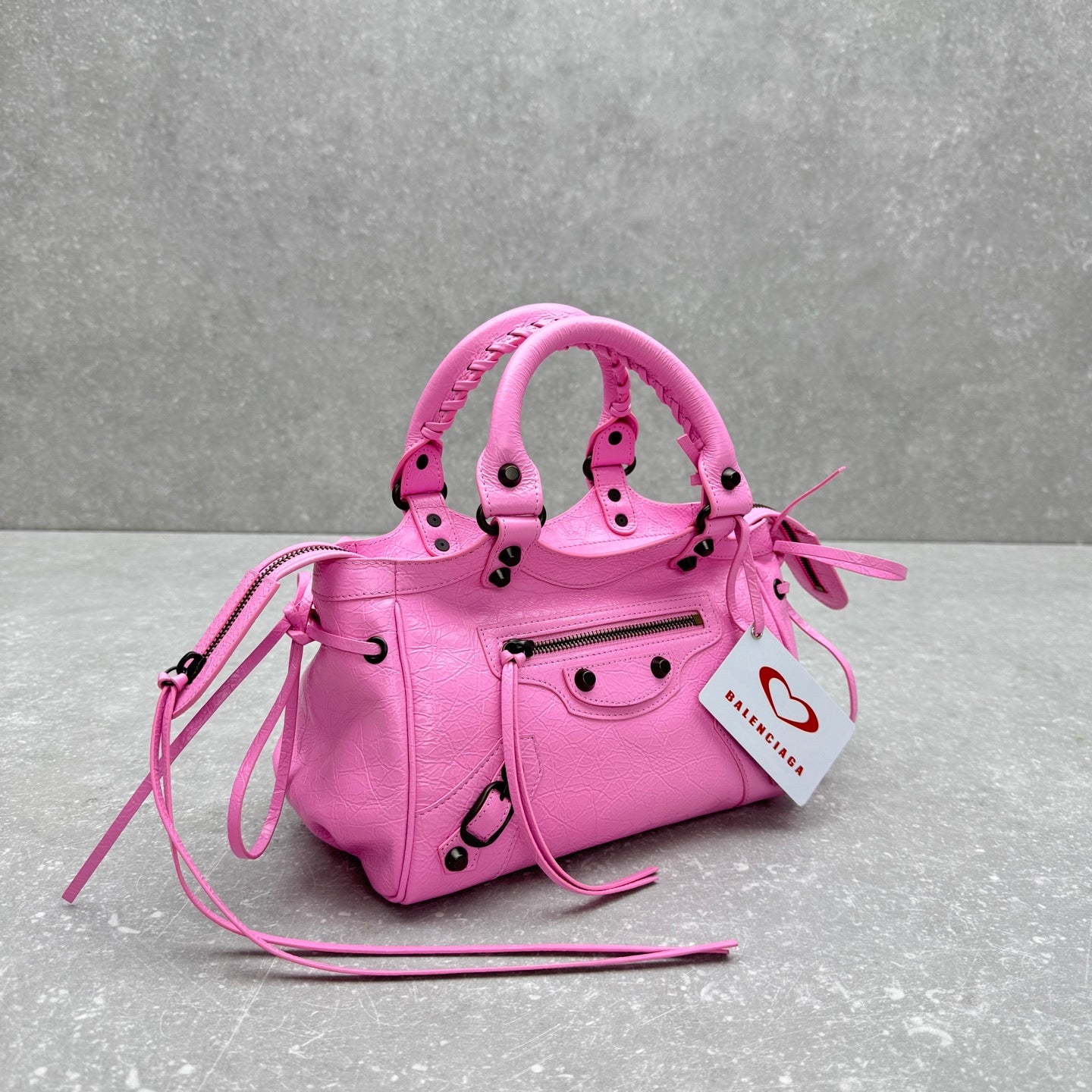 Balenciaga Le City Bubbly Pink Arena Lambskin