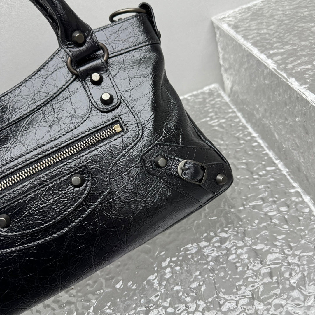 Balenciaga Le City First Black Arena Lambskin