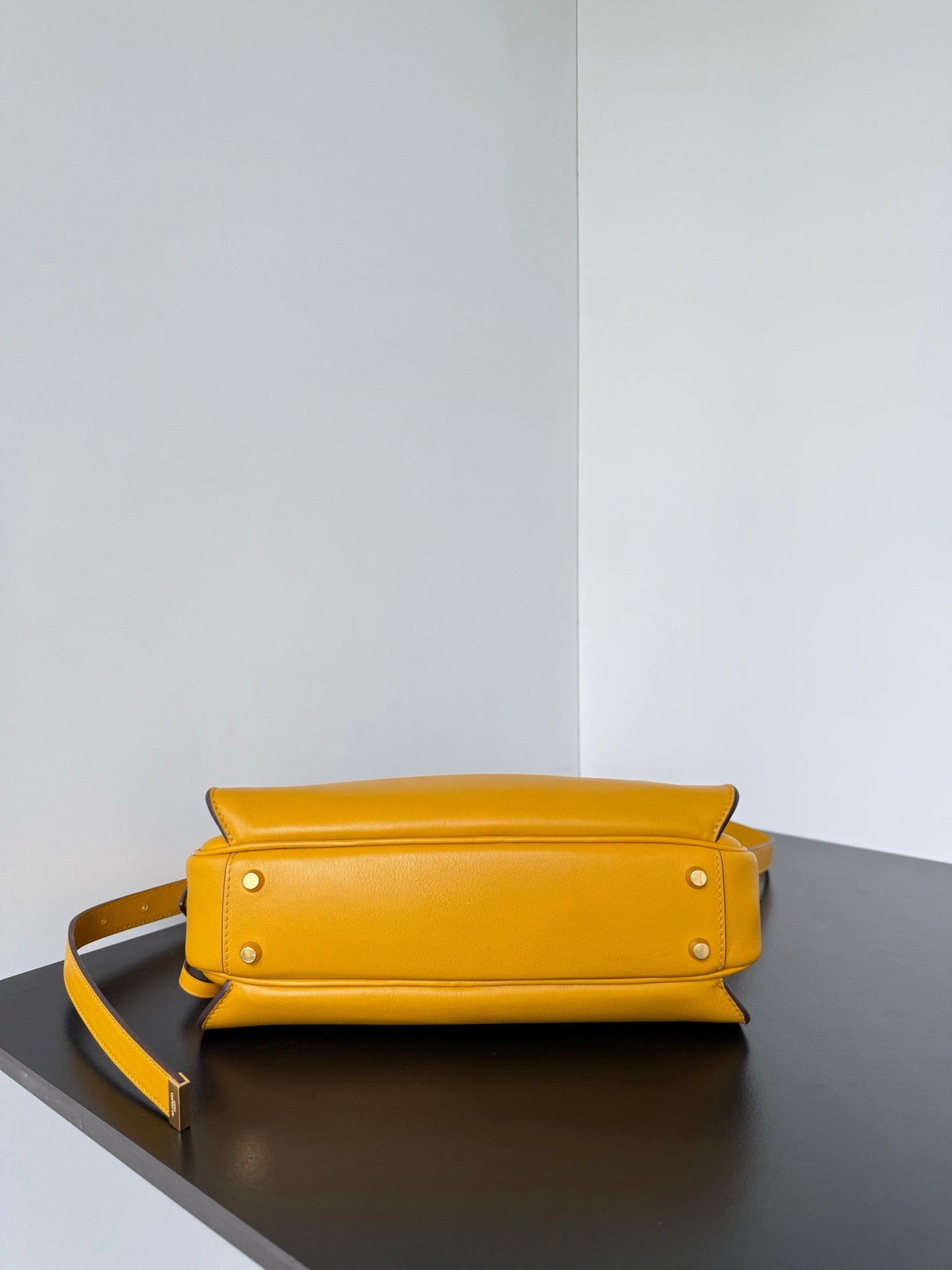 Balenciaga Le 7 Medium Curry Yellow Shoulder Bag