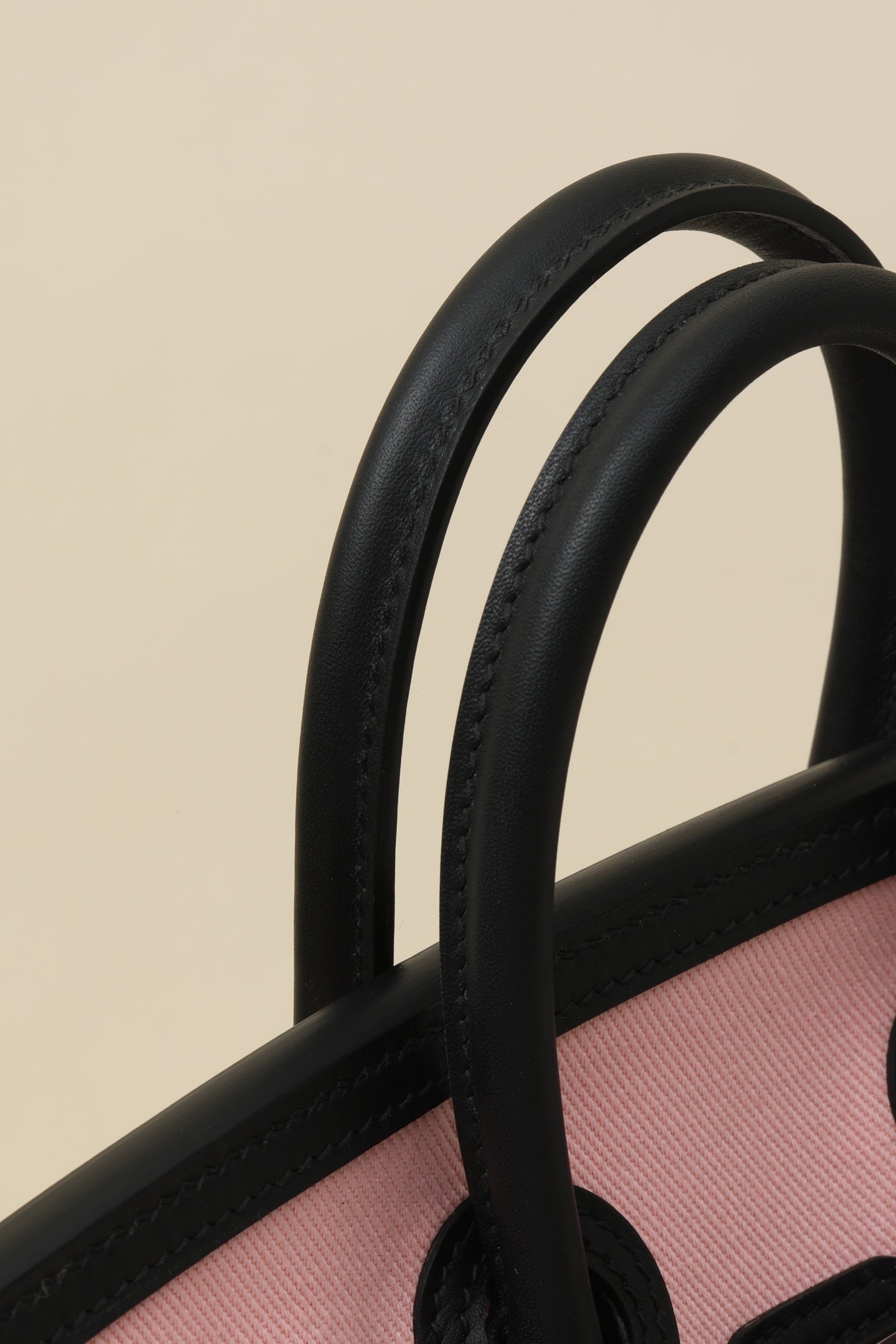 Hermès Birkin Cargo 25 Rose Sakura & Noir Toile Canvas