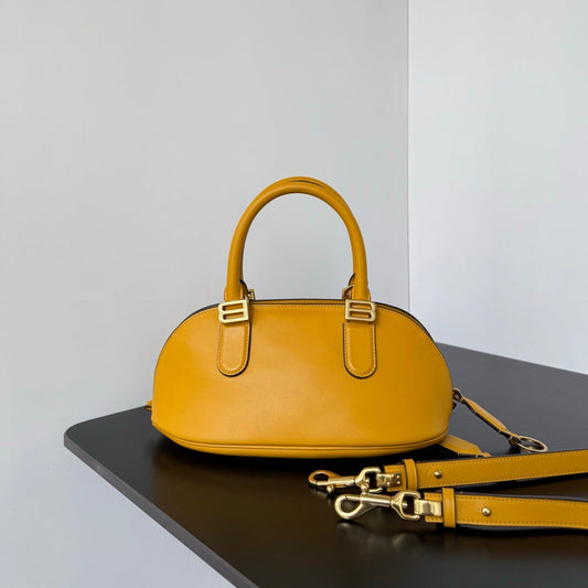 Balenciaga Bolero Mini Bowling Bag Curry