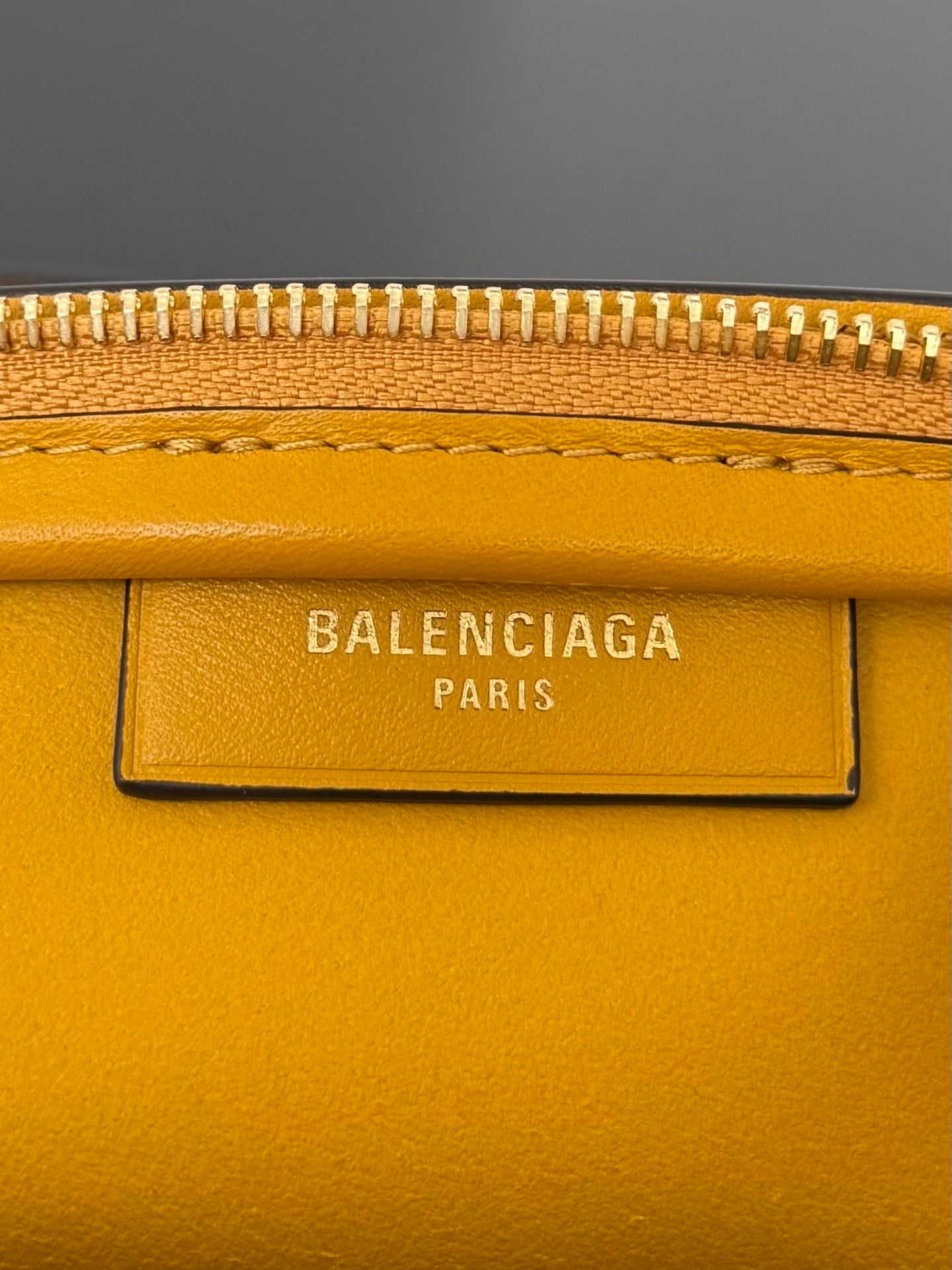 Balenciaga Bolero Mini Bowling Bag Curry