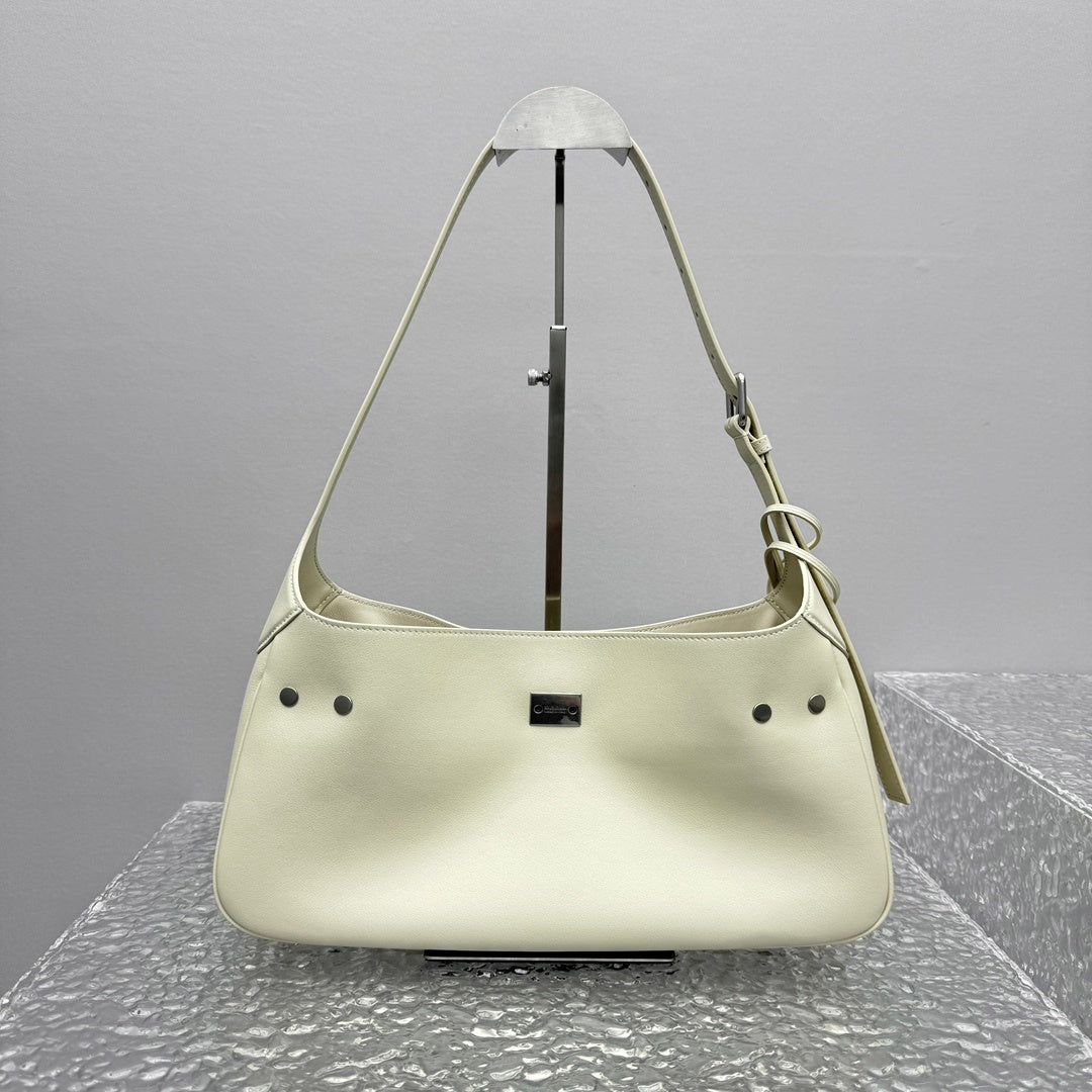 Balenciaga Bel Air Small Shoulder Bag | Silver Hardware Luxury Handbag