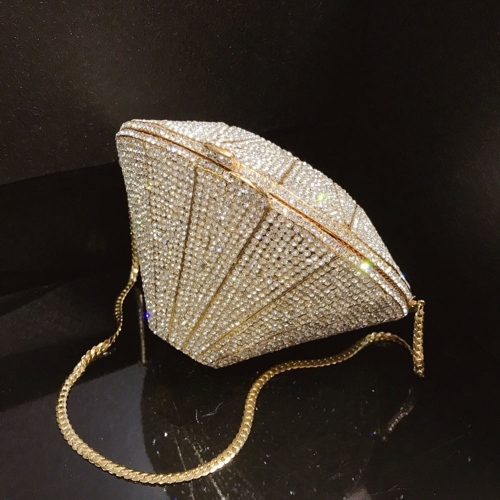 Three-Dimensional Diamond Pattern Handbag Stylish Women’s Fashion Bag