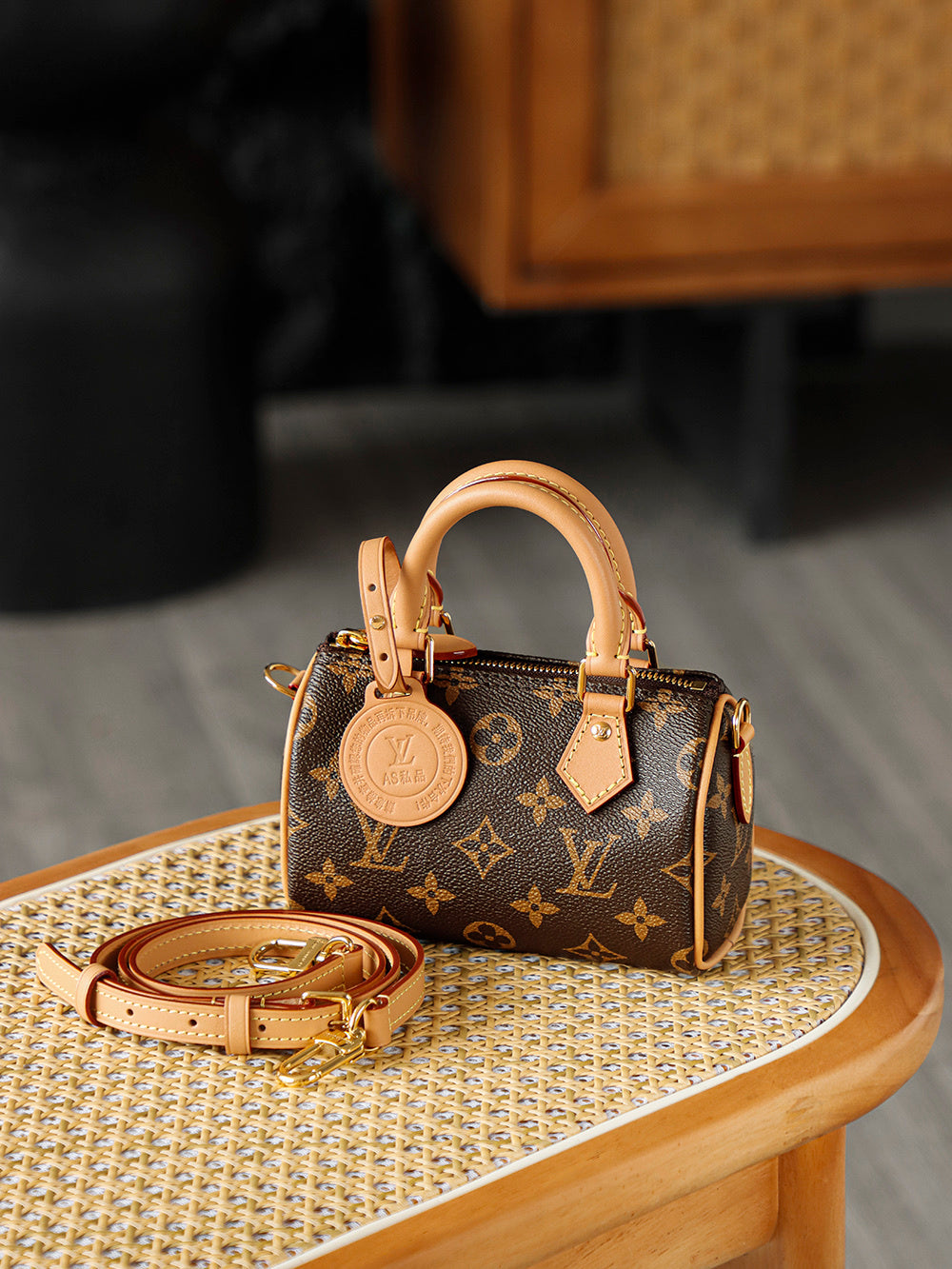 Louis Vuitton Nano Speedy Bag – Monogram Canvas with Cowhide Leather Trim