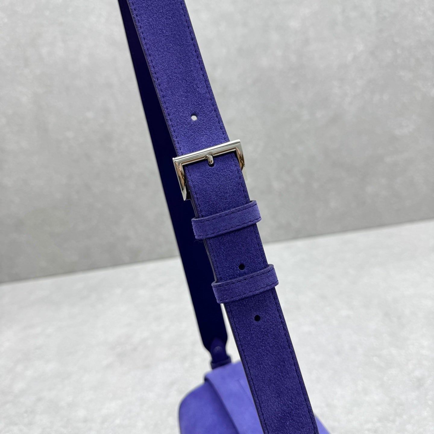 Prada Purple Suede Leather Shoulder Bag