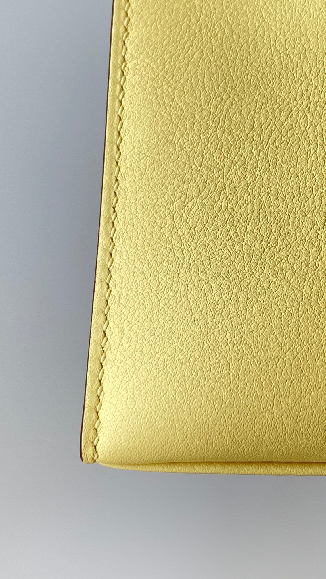 Hermès Kelly Pochette Yellow Swift Leather