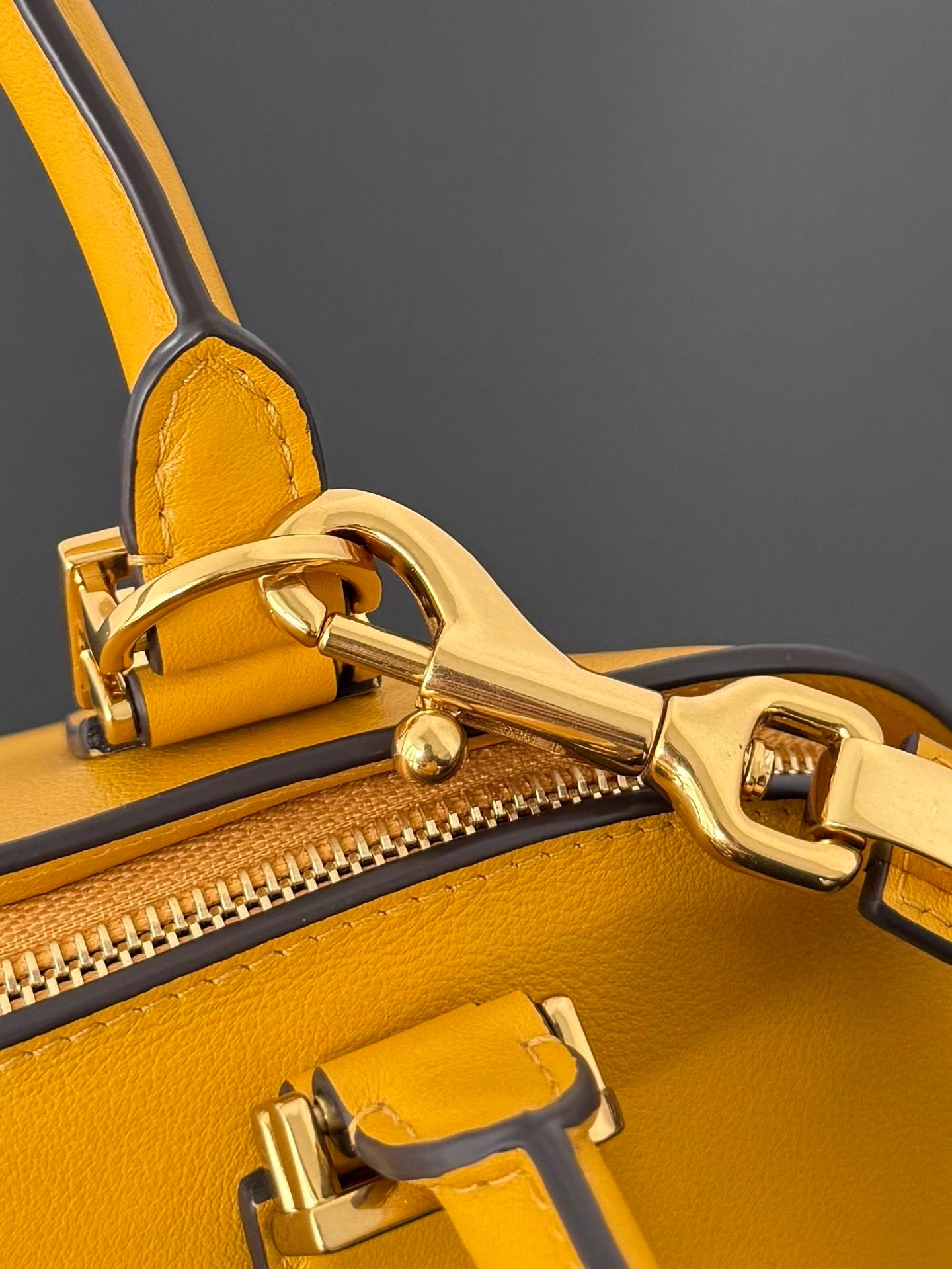 Balenciaga Bolero Mini Bowling Bag Curry