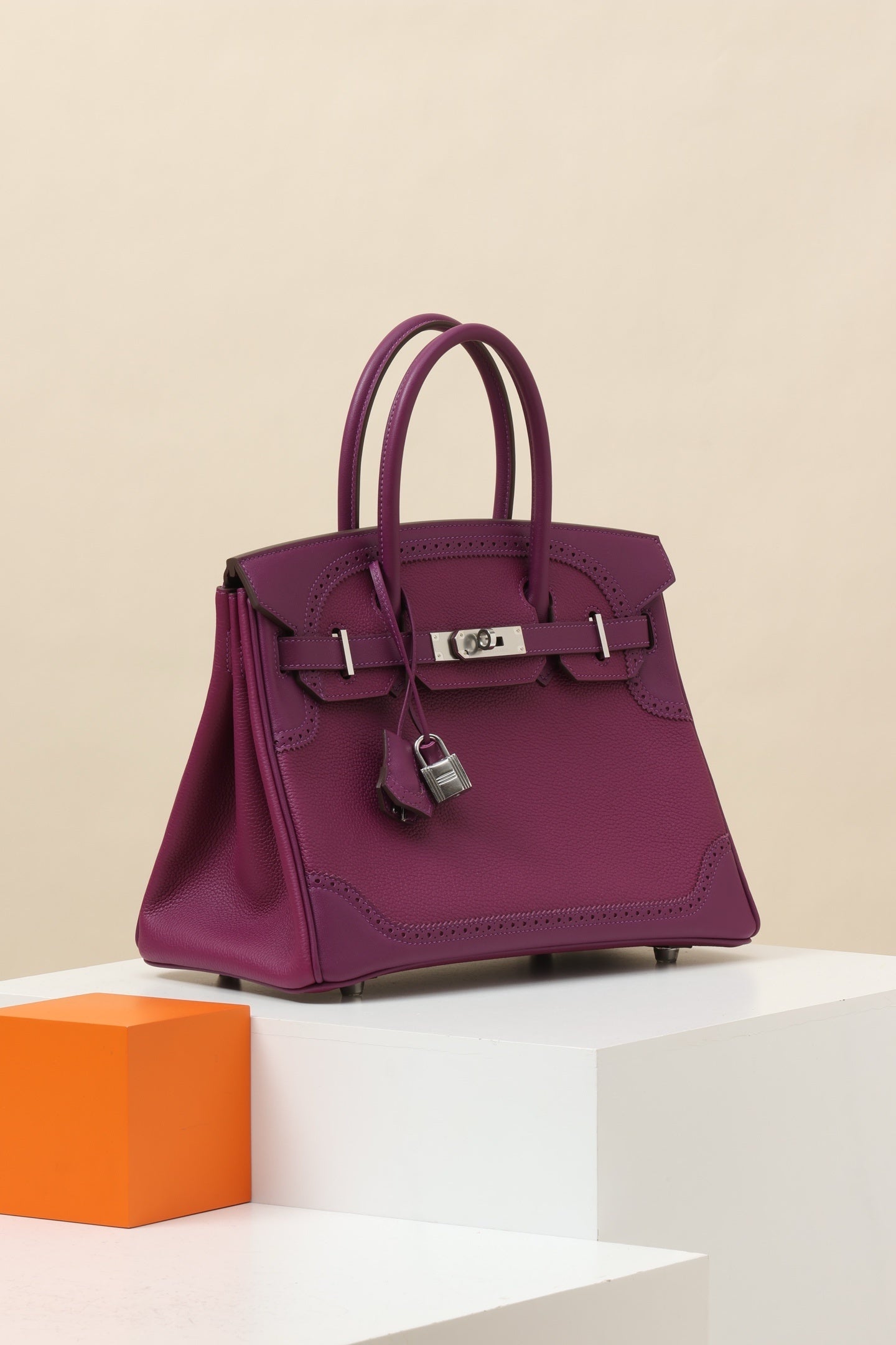 Hermès Birkin Ghillies 30/35 Anemone Purple Leather