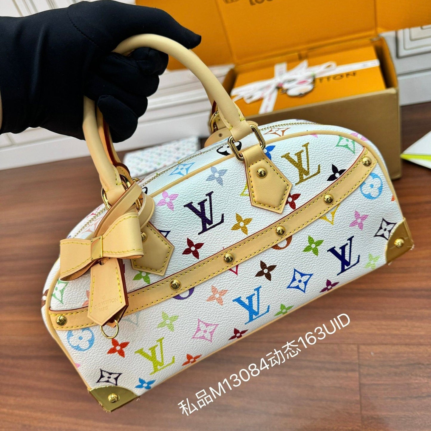 Louis Vuitton x Takashi Murakami East West Handbag – White Monogram Canvas
