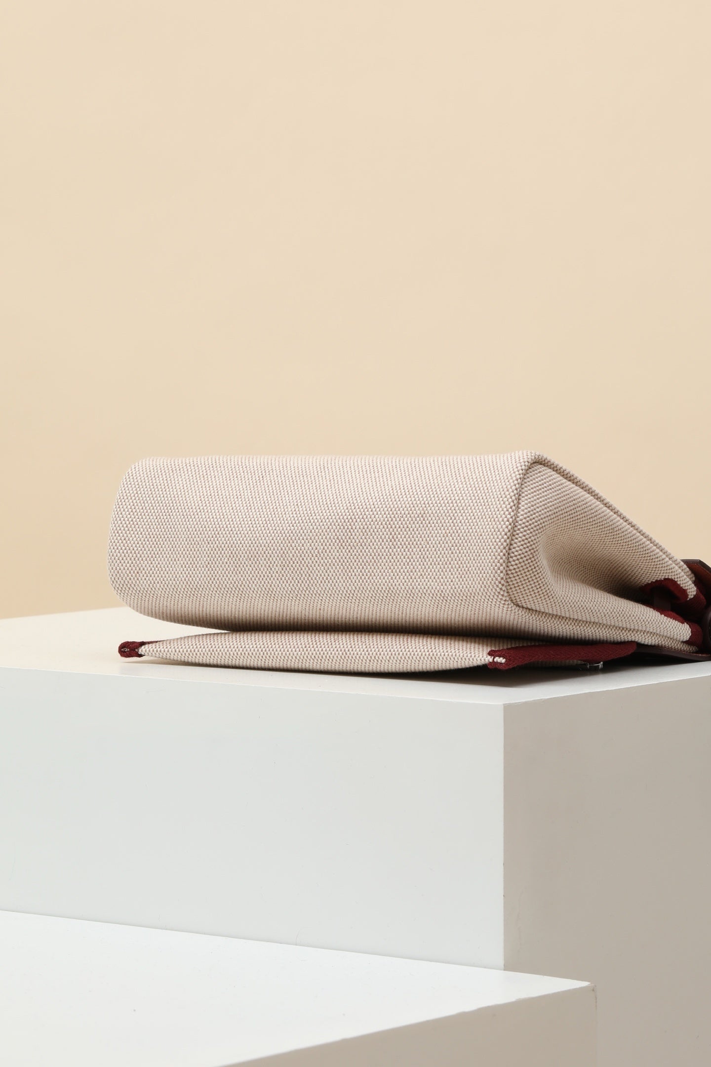 Hermès Mini Herbag Zip 20 – Elegant Canvas & Leather Designer Bag