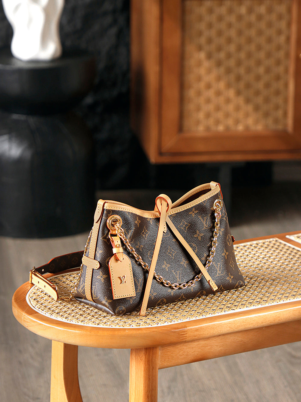 Louis Vuitton CarryAll BB Bag in Monogram Canvas