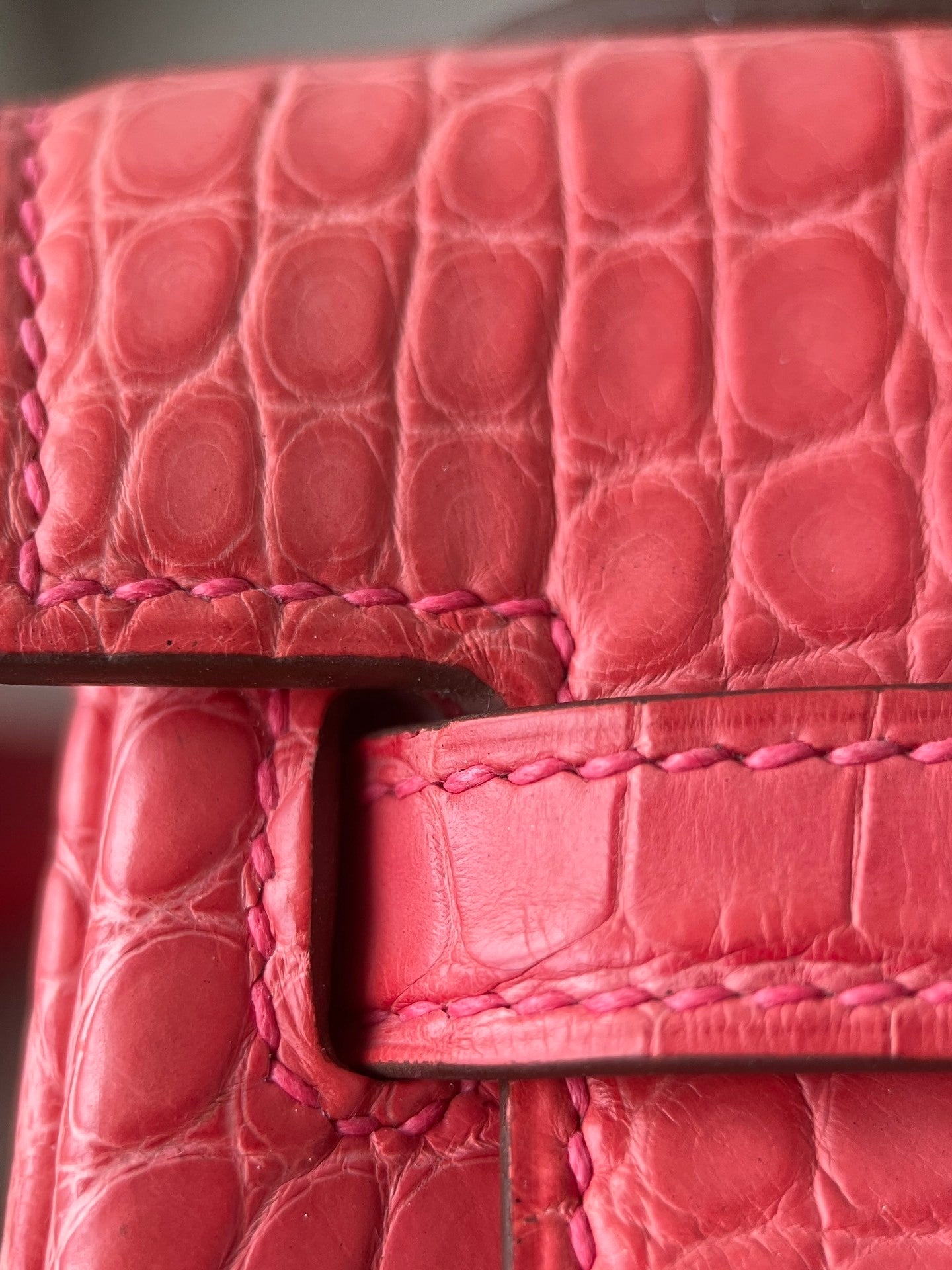 Hermès Kelly 25 Bougainvillea Matte Alligator