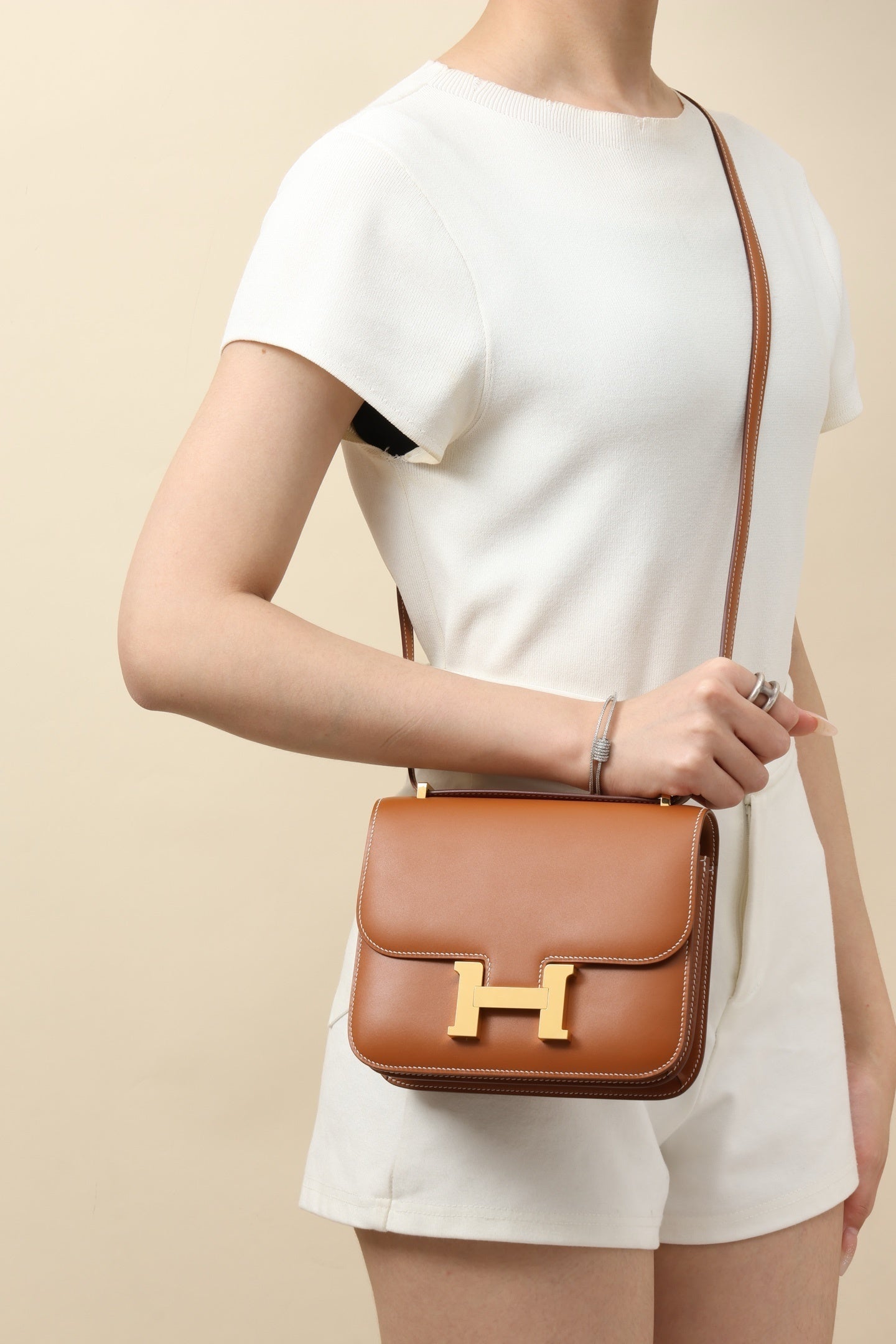Hermès Constance 18 Gold Epsom Leather
