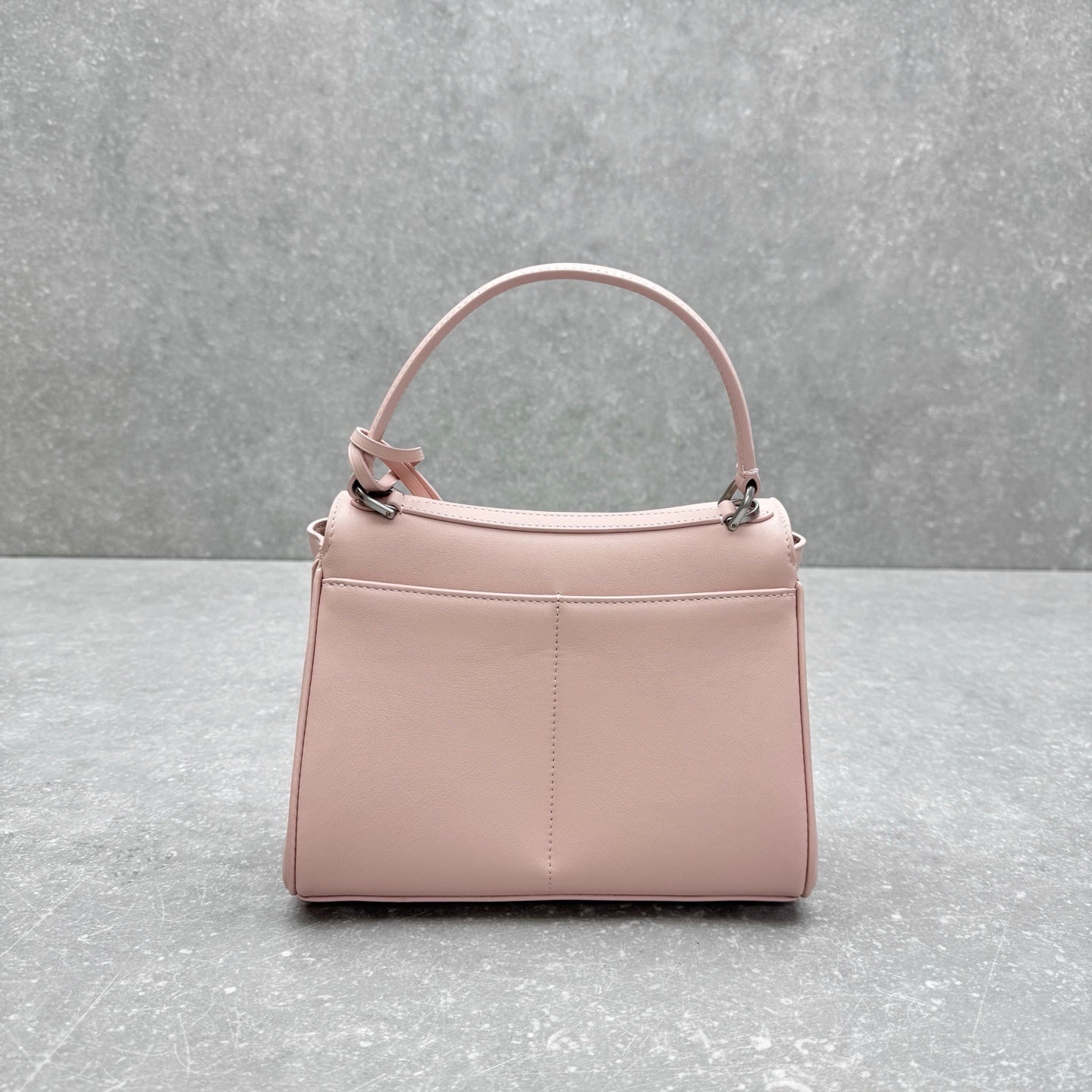 Balenciaga Rodeo Mini Pastel Pink Suede Tote Bag