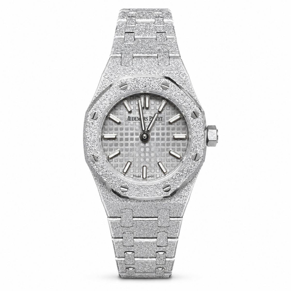 Audemars Piguet Royal Oak Mini Frosted White Gold 23mm Quartz Watch