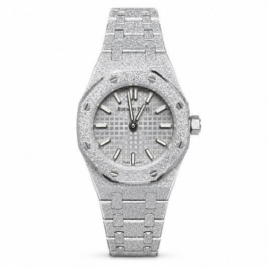 Audemars Piguet Royal Oak Mini Frosted White Gold 23mm Quartz Watch
