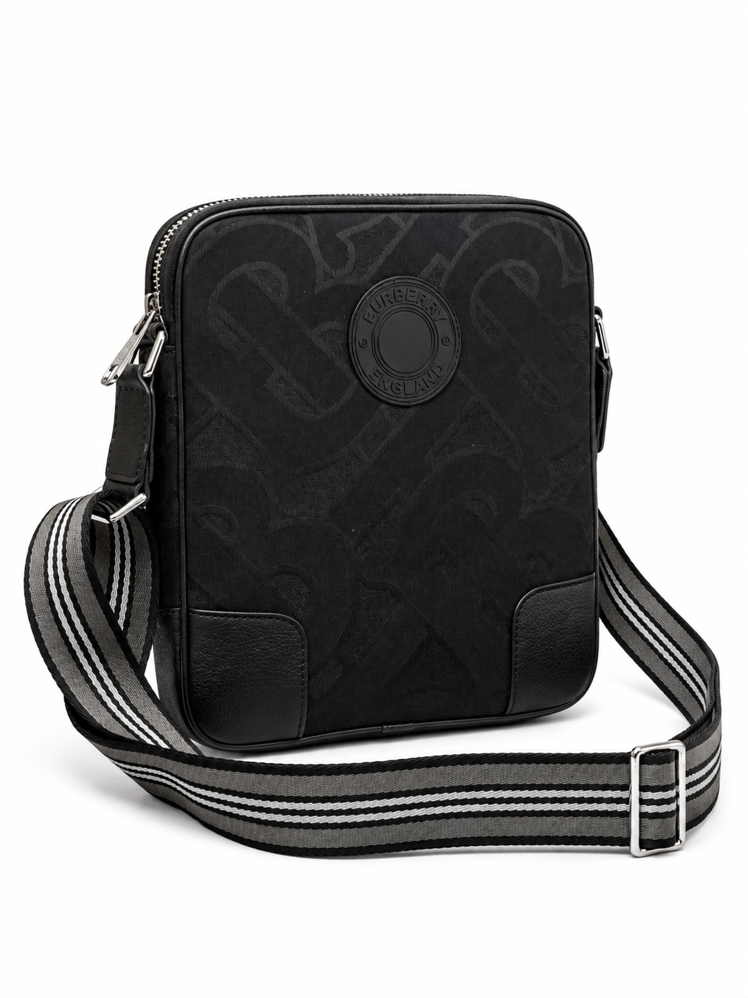 Burberry Paddy Monogram Jacquard Crossbody Bag with TB Monogram