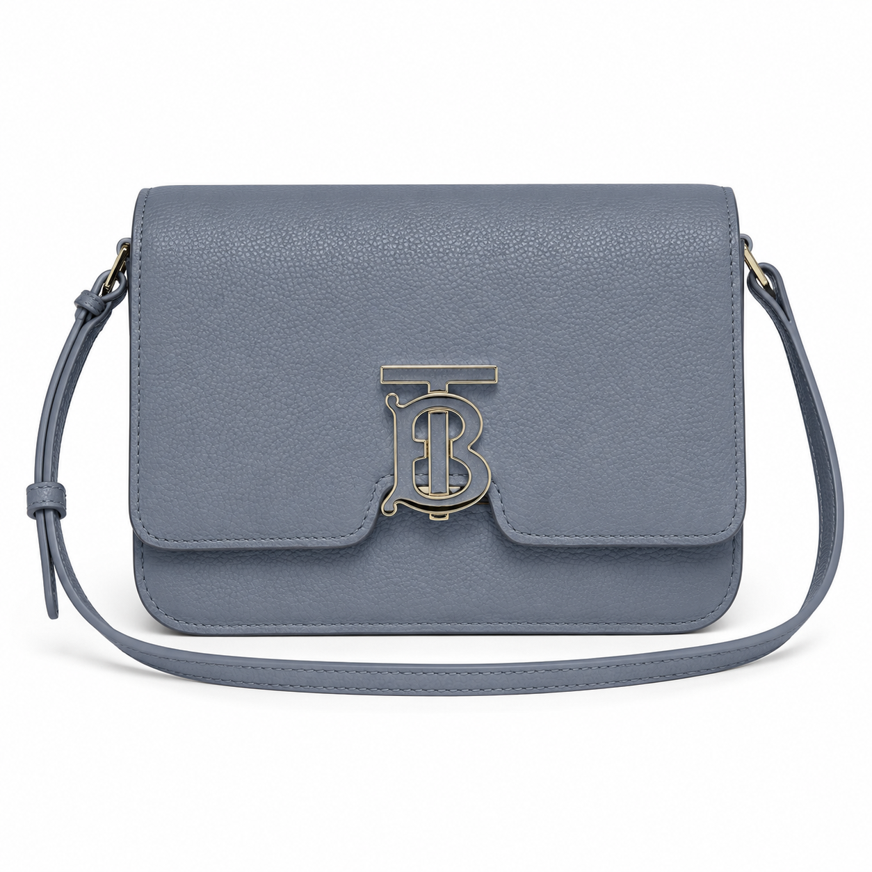 Burberry Small TB Leather Bag in Pale Blue with Thomas Burberry Monogram Clasp
