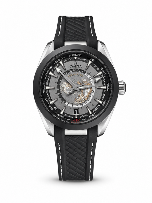 OMEGA Seamaster Aqua Terra 150M Worldtimer Titanium Dial Luxury Watch