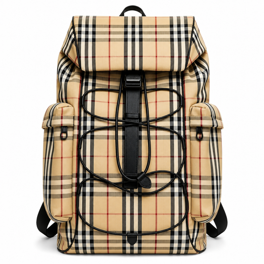 Burberry Murray Archive Beige Check Nylon Backpack