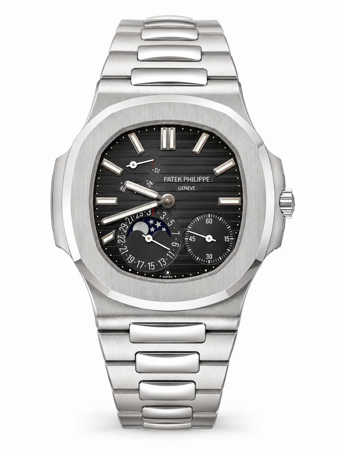 Patek Philippe Nautilus Moon Phase 5712/1A Blue Dial Stainless Steel Watch