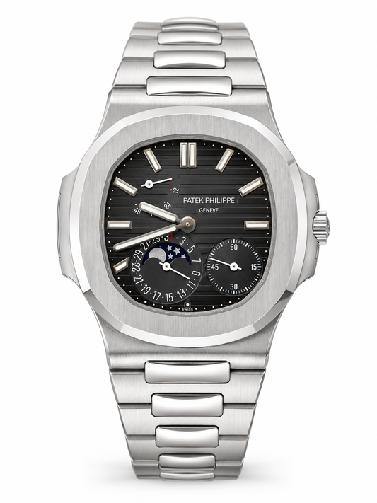 Patek Philippe Nautilus Moon Phase 5712/1A Blue Dial Stainless Steel Watch