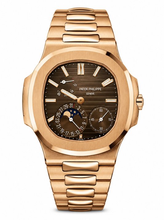 Patek Philippe Nautilus 5712/1R-001 Rose Gold Brown Dial Watch