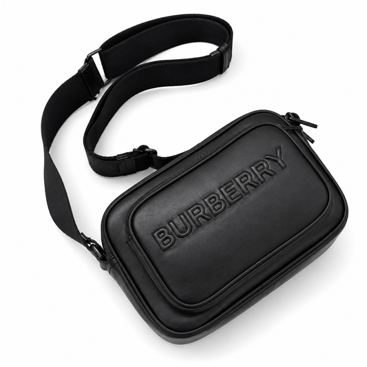 Burberry Paddy Italian-Tanned Calf Leather Crossbody Bag with Debossed Logo
