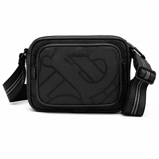 Burberry Paddy Crossbody Bag in Black TB Monogram Jacquard