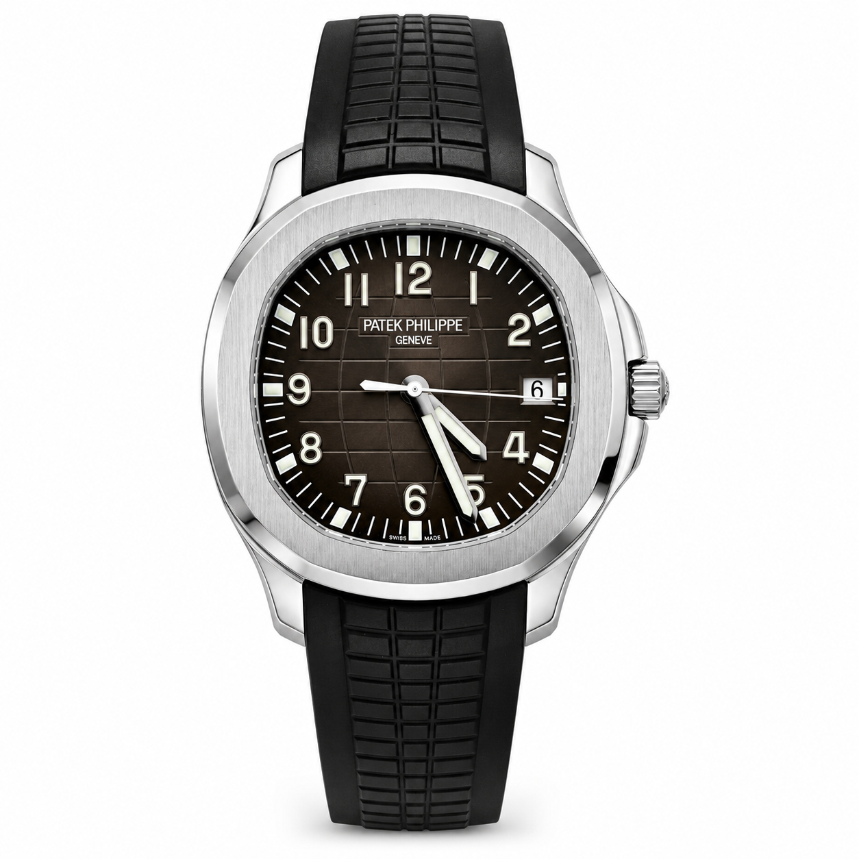 Patek Philippe Aquanaut Brown Embossed Dial with Matching Rubber Strap