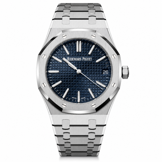 Audemars Piguet Royal Oak Selfwinding Blue Tapisserie Dial Luxury Watch