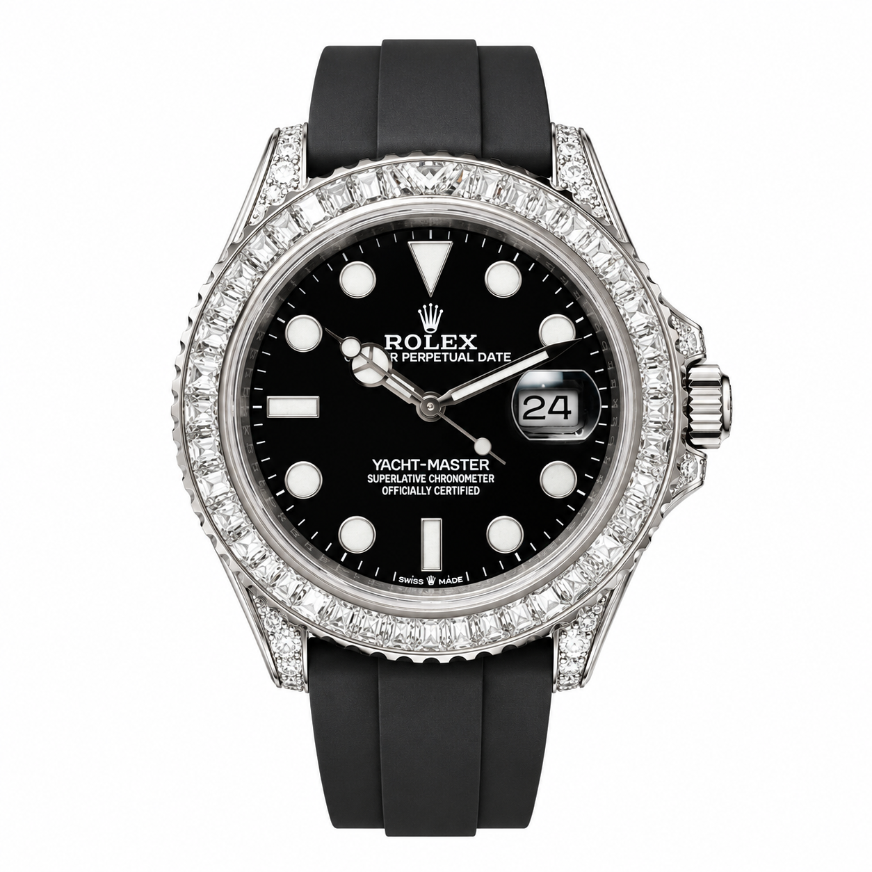 Rolex Yacht-Master 42 Ref. 226679TBR 18K White Gold with Factory Diamond Bezel