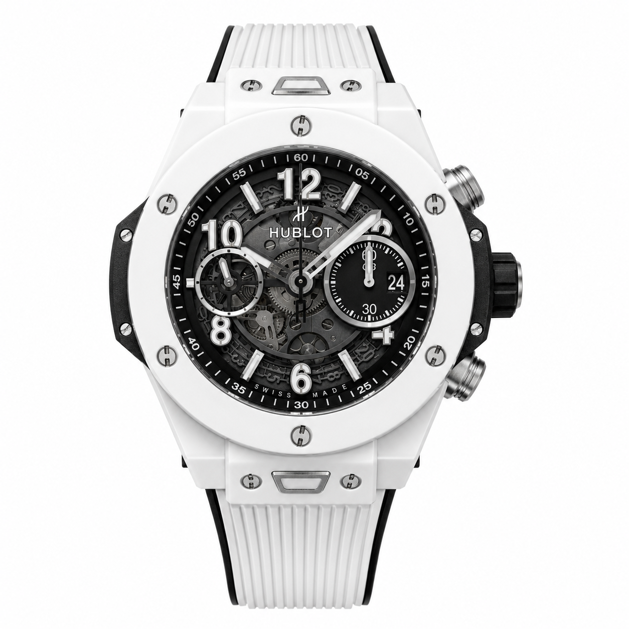 Hublot Big Bang Unico White Ceramic 42mm Skeleton Dial Watch