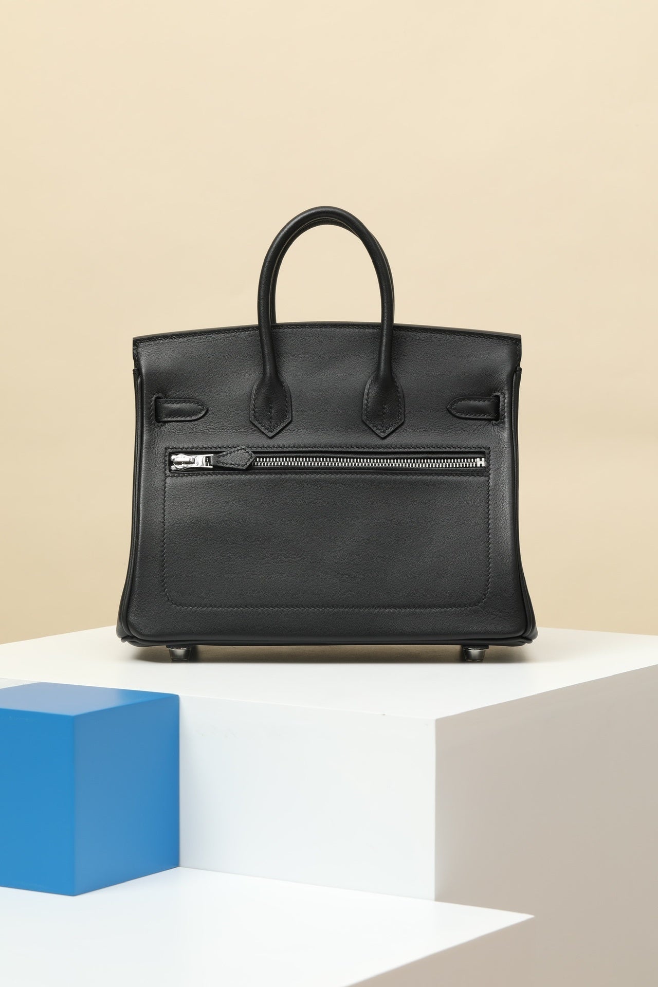 Hermès Birkin Rock 25 Black Volupto Leather