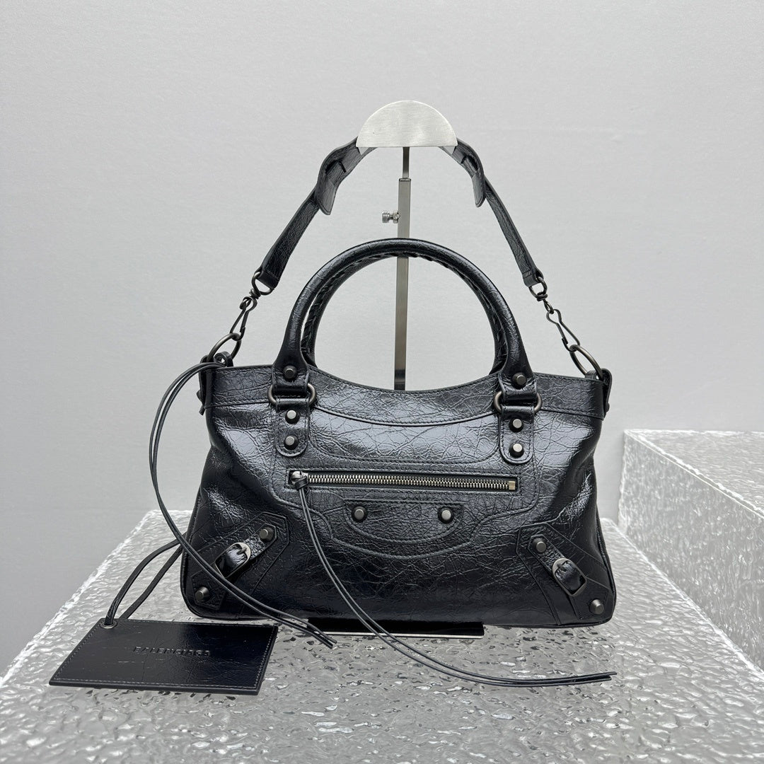 Balenciaga Le City First Black Arena Lambskin