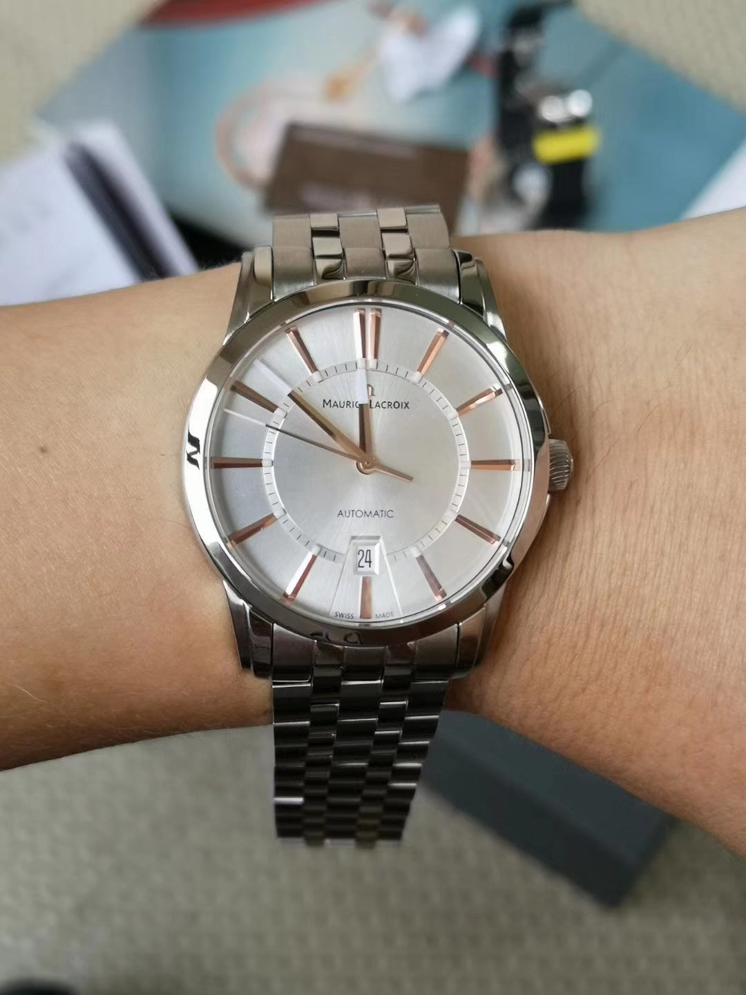 Maurice Lacroix Pontos Date Automatic – Stainless Steel Bracelet