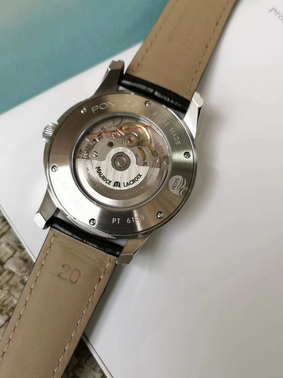 Maurice Lacroix Pontos Date Automatic Alligator Leather Strap