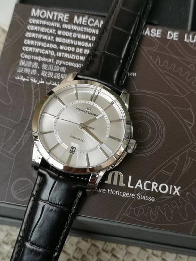 Maurice Lacroix Pontos Date Automatic Alligator Leather Strap