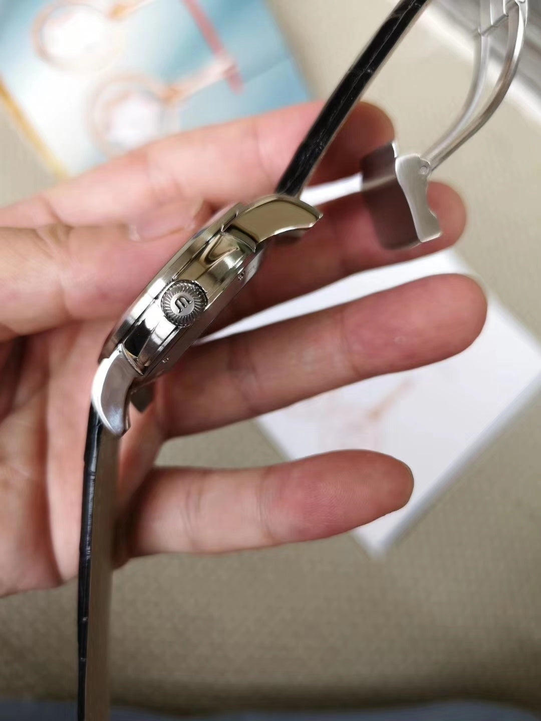 Maurice Lacroix Pontos Date Automatic Alligator Leather Strap