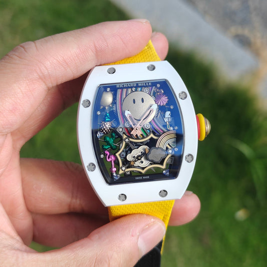Richard Mille RM 88 Automatic Tourbillon Smiley – ATZ White Ceramic & Red Gold