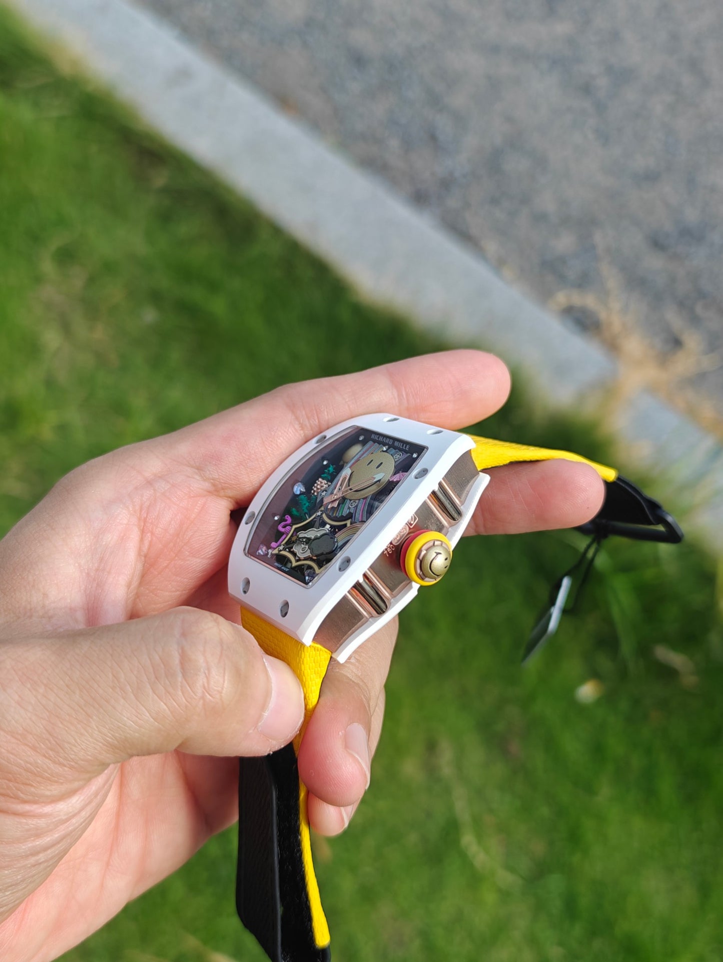 Richard Mille RM 88 Automatic Tourbillon Smiley – ATZ White Ceramic & Red Gold