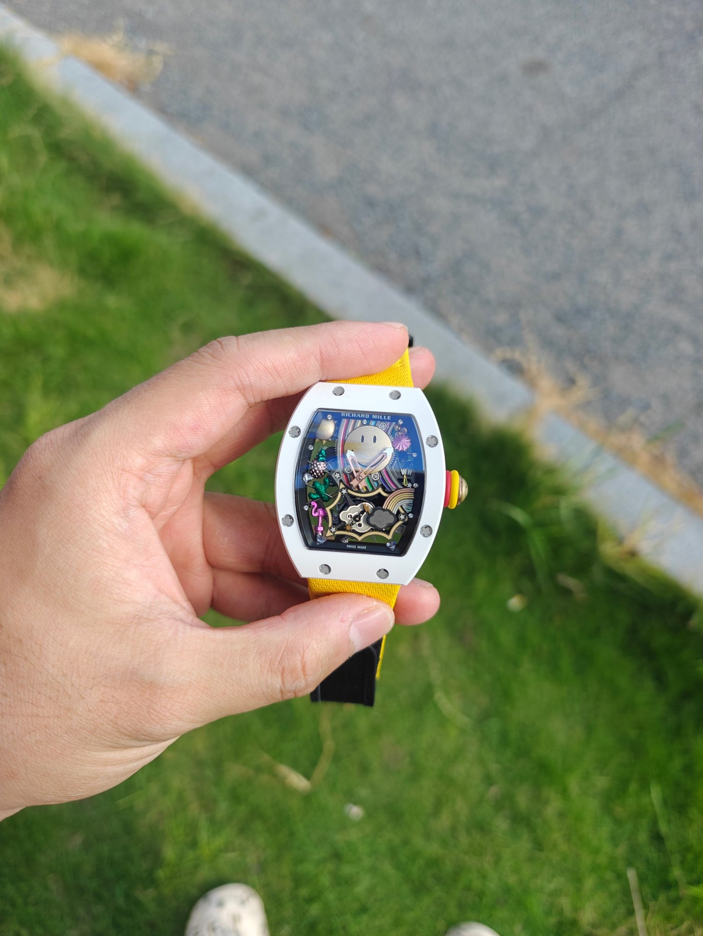 Richard Mille RM 88 Automatic Tourbillon Smiley – ATZ White Ceramic & Red Gold