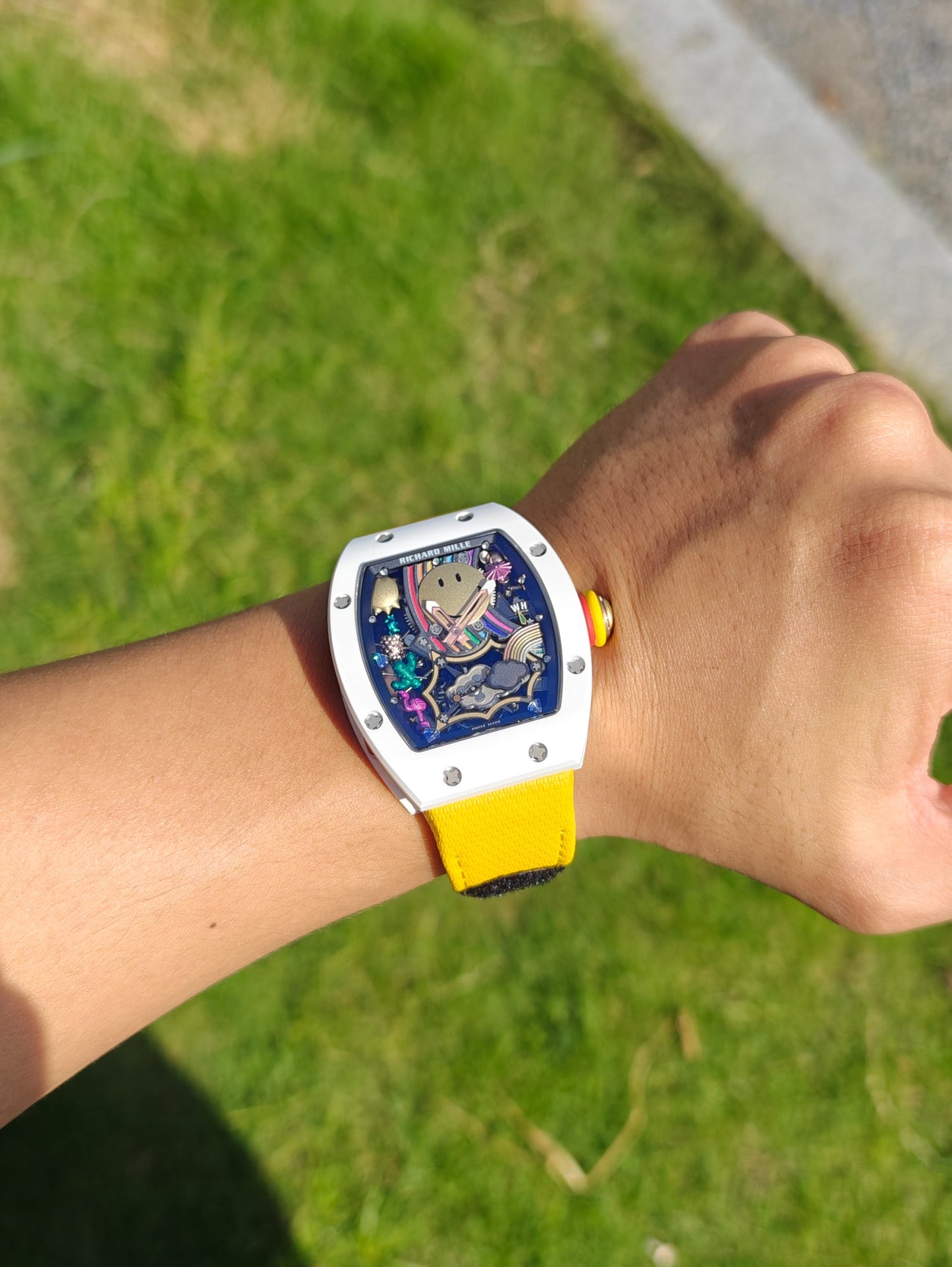 Richard Mille RM 88 Automatic Tourbillon Smiley – ATZ White Ceramic & Red Gold