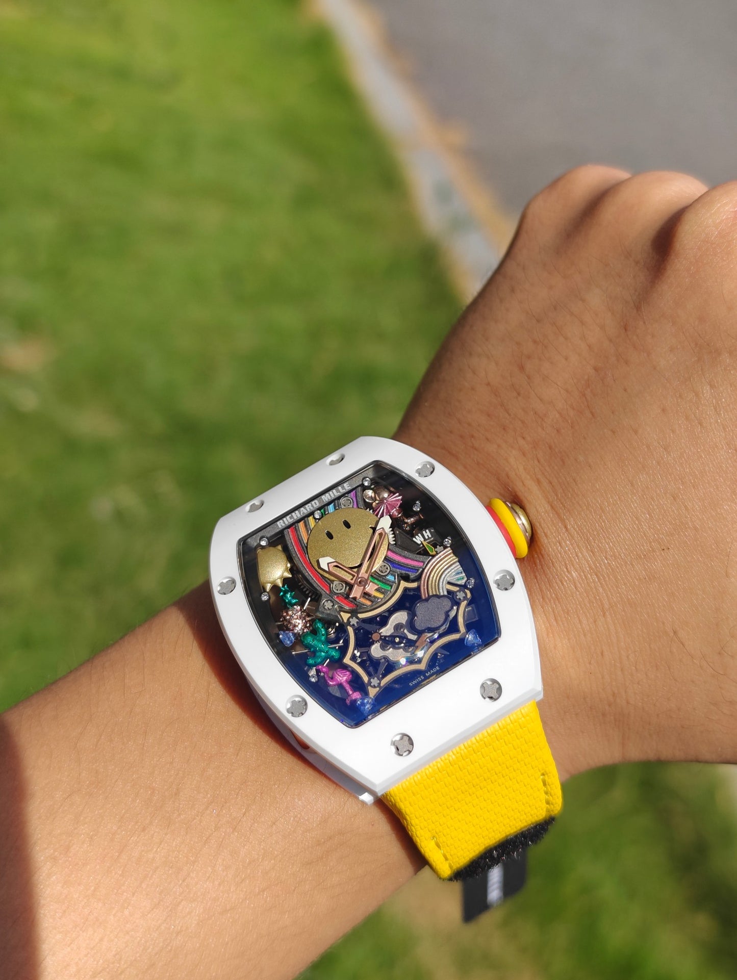 Richard Mille RM 88 Automatic Tourbillon Smiley – ATZ White Ceramic & Red Gold