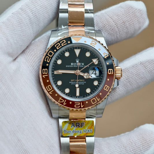 Rolex GMT-Master II “Root-Beer” in Two-Tone Stainless Steel & Rose Gold