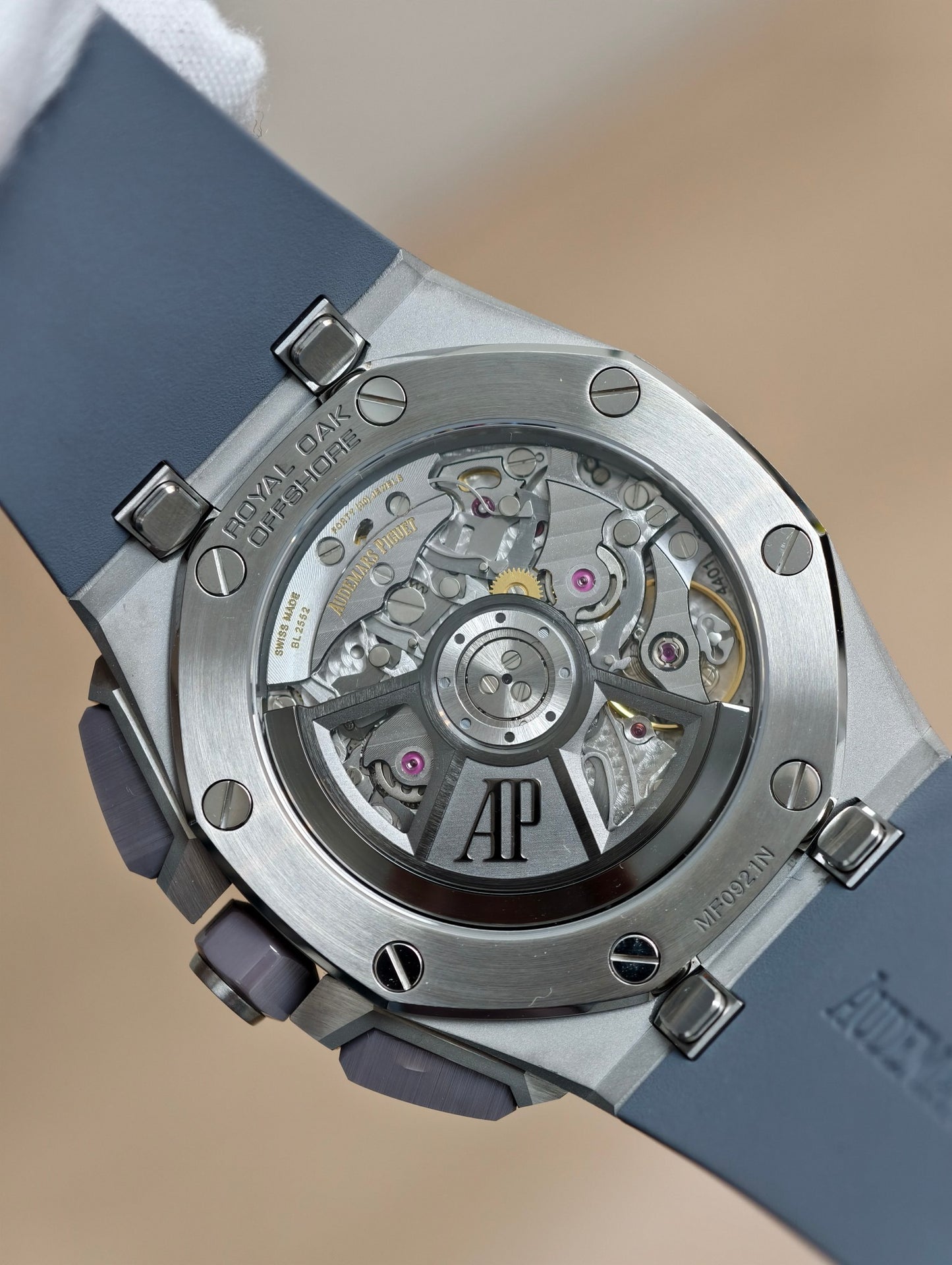 Audemars Piguet Royal Oak Offshore 43mm Titanium Chronograph with Grey Méga Tapisserie Dial