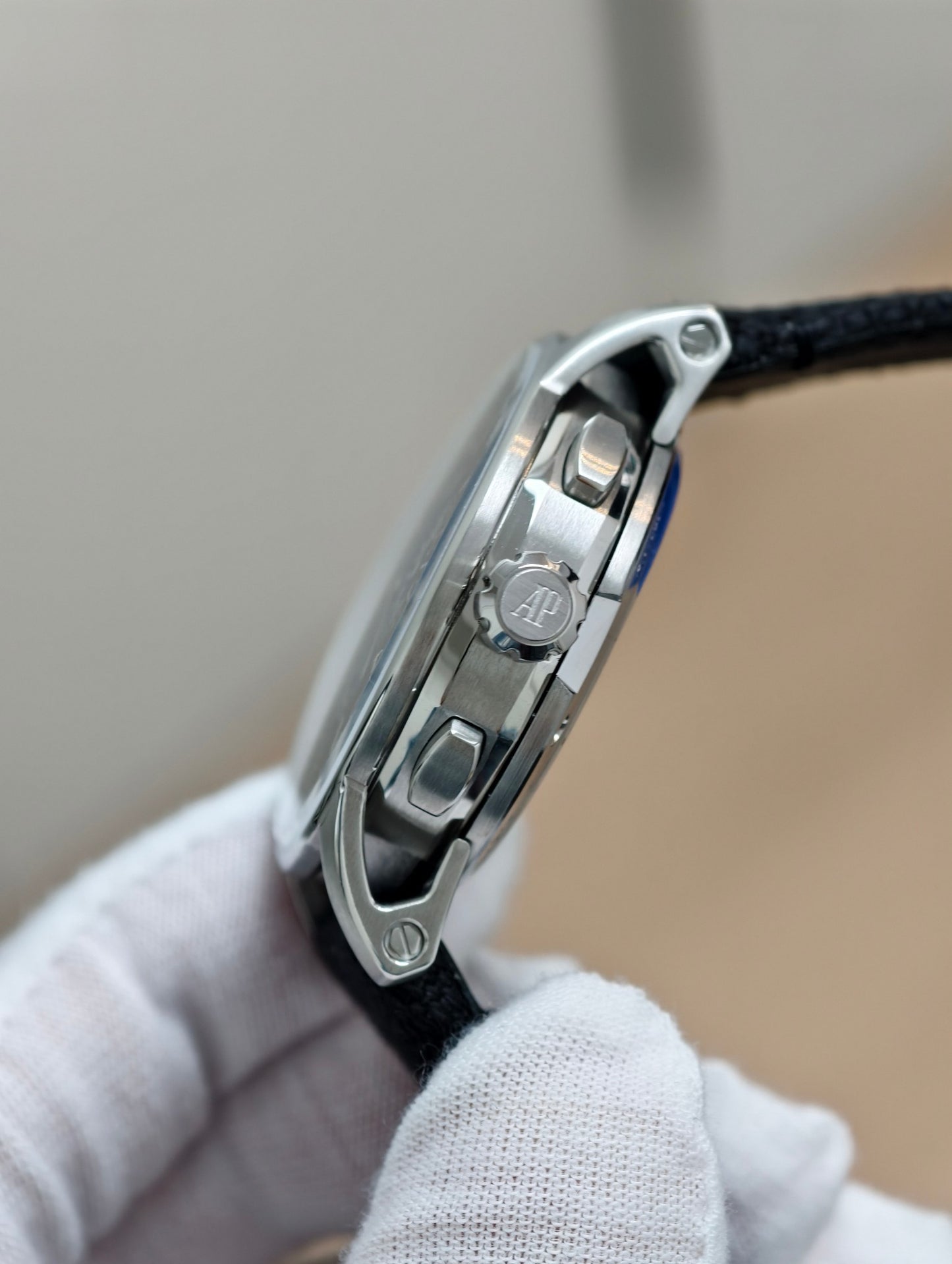 Audemars Piguet Code 11.59 Selfwinding Chronograph White Gold with Smoked Blue Dial