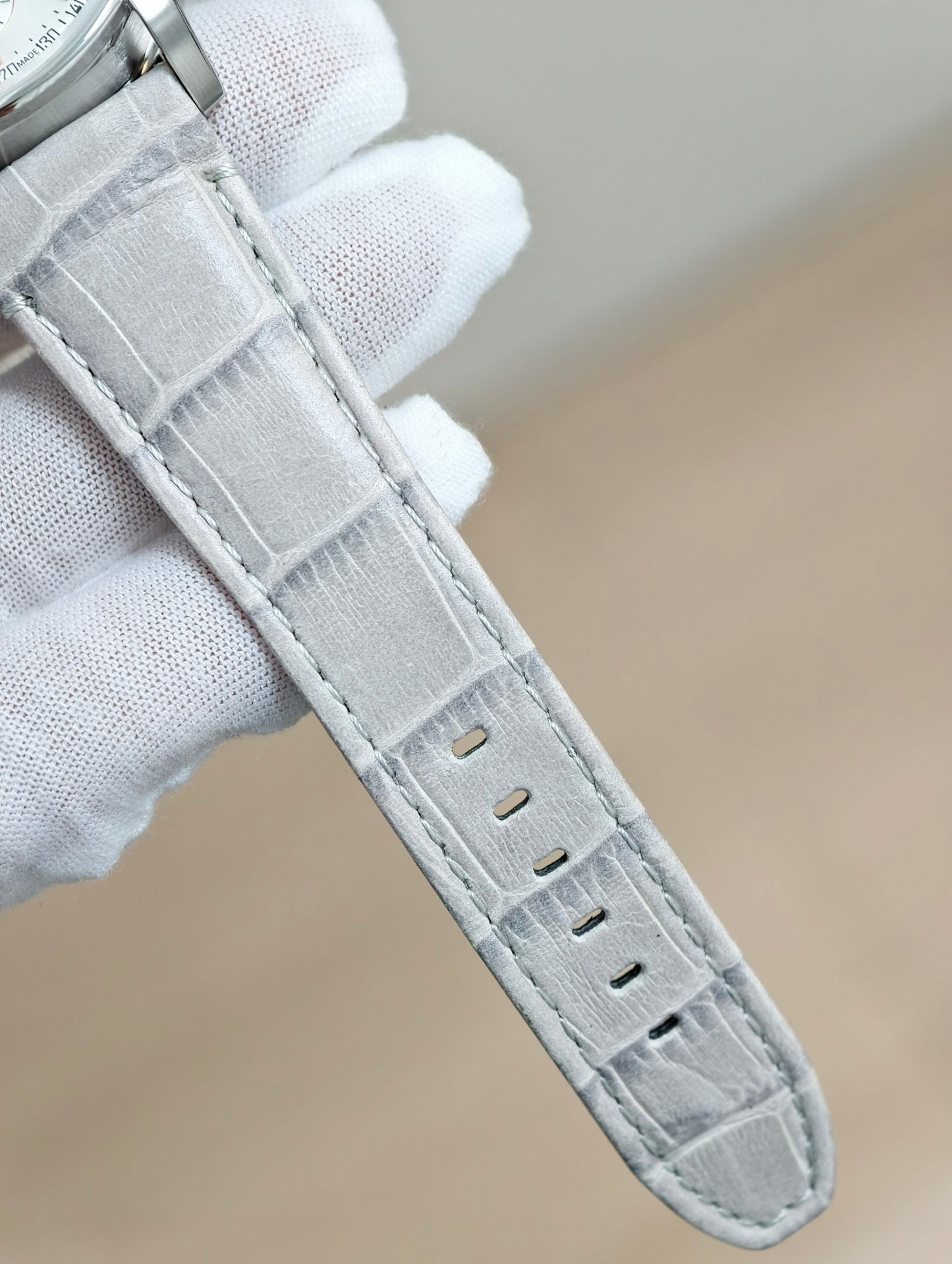 Audemars Piguet Code 11.59 Chronograph White Gold with Silver Dial & Grey Alligator Strap